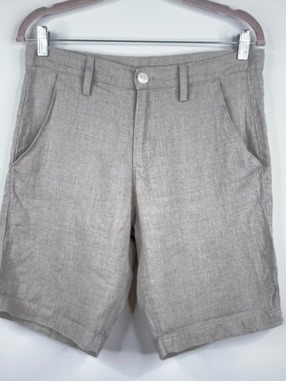 VKTRBLAK Linen Shorts Beige Natural Neutral Los Angeles Size 30